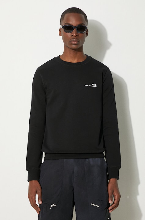 A.P.C. cotton sweatshirt Sweat Item COEAS-H27608 BLACK men's black color