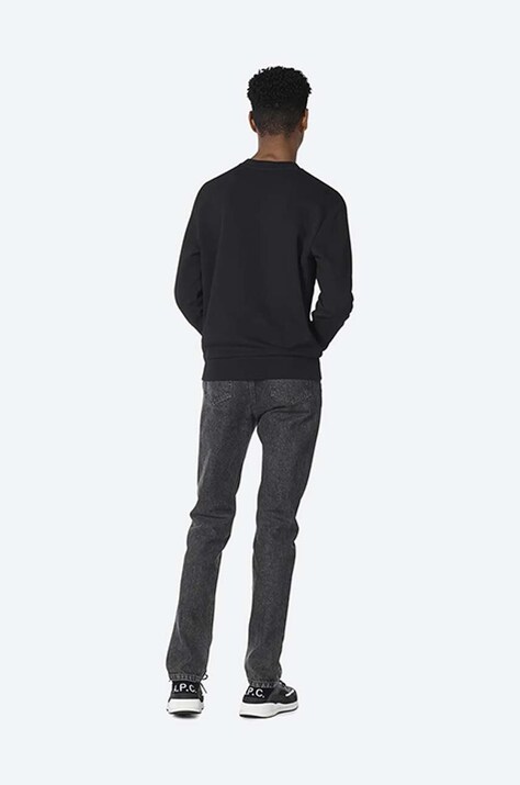 A.P.C. кофта чоловіча бавовняна Bluza A.P.C. Sweat Vpc COECQ-H27378 BLACK — AA00-BLM0HS, чорний — фото 3