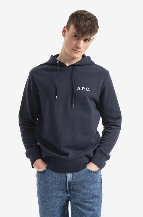 A.P.C. felpa in cotone Leonard uomo