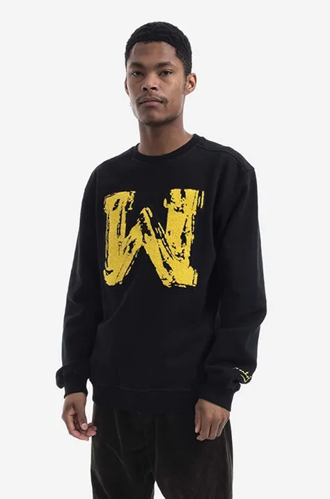 Maharishi cotton sweatshirt Chanile W x Warhol men's black color