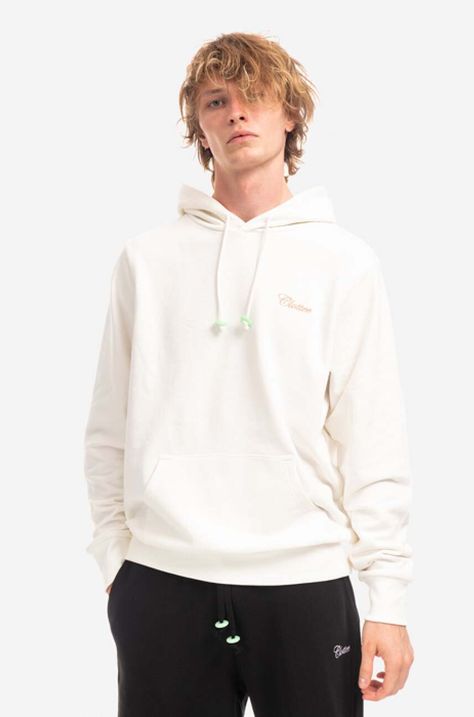 Βαμβακερή μπλούζα CLOTTEE Jade Donut Hoodie χρώμα: μπεζ, με κουκούλα