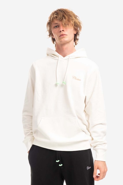 CLOTTEE hanorac de bumbac Jade Donut Hoodie bărbați, culoarea bej, cu glugă, uni CTHD3001.CREAM-CREAM