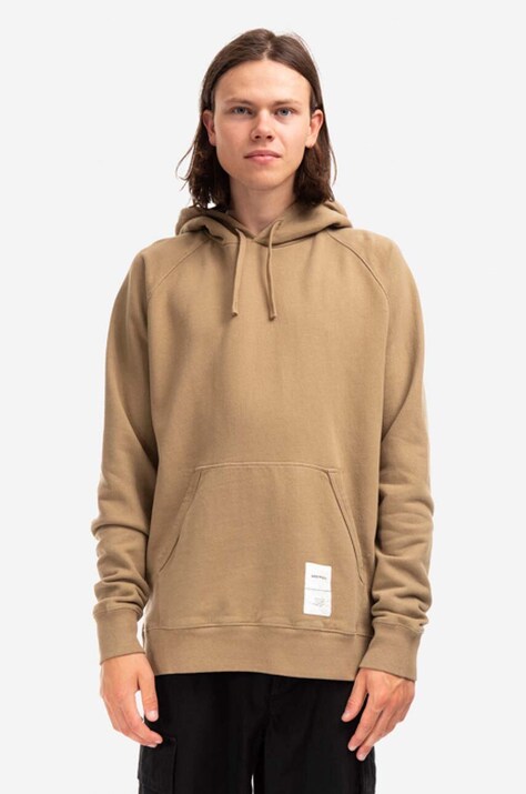Norse Projects felpa in cotone Kristian Tab Series Hood uomo