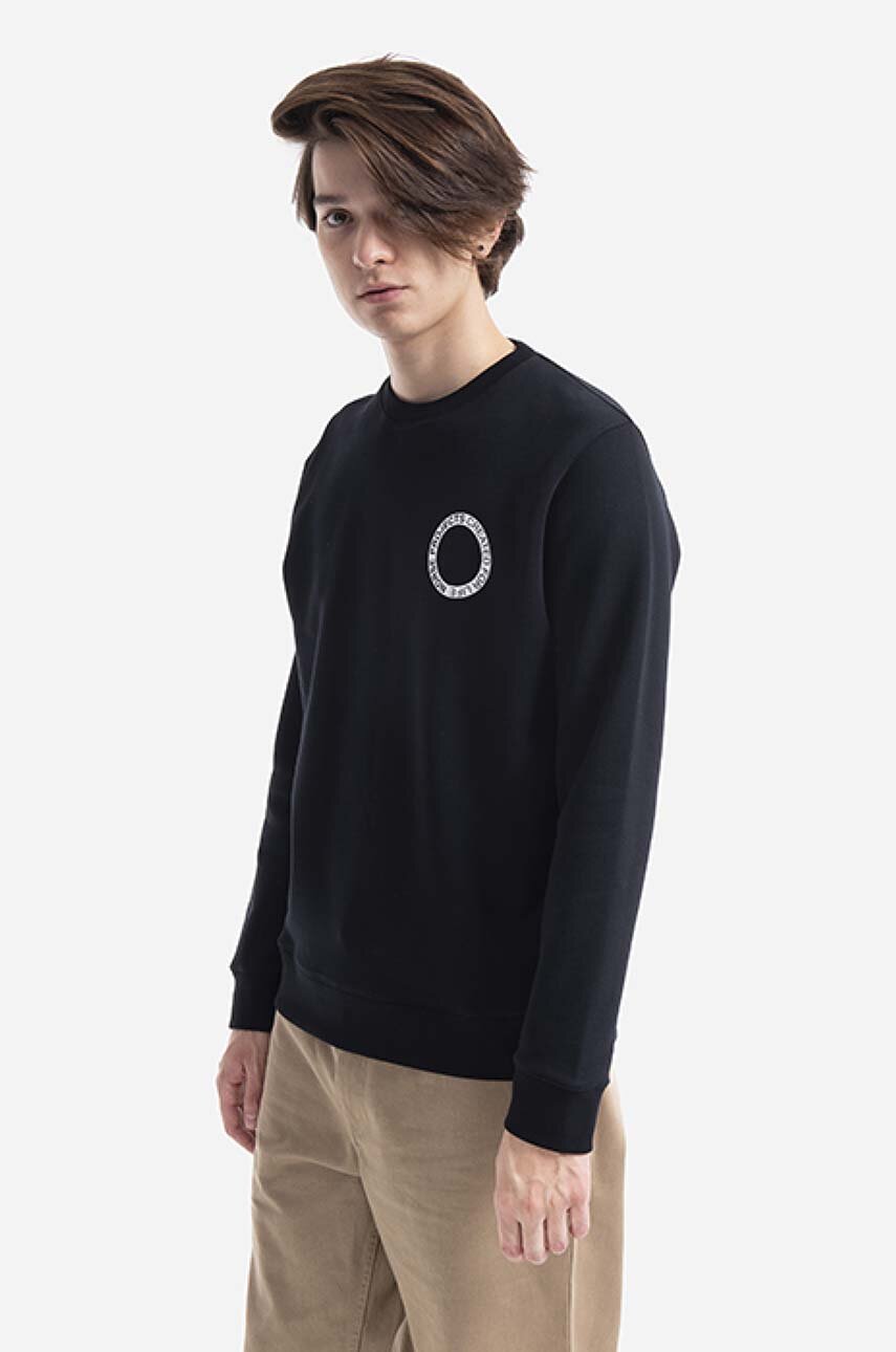 Norse Projects hanorac de bumbac Vagn BMC Logo Print bărbați, culoarea negru, cu imprimeu N20.1284.9999-9999