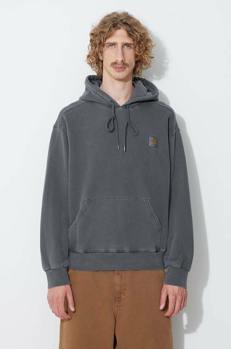 Pamučna dukserica Carhartt WIP Hooded Nelson Sweat BOTANIC za muškarce, boja: zelena, s kapuljačom, s aplikacijom, I029963-WAX