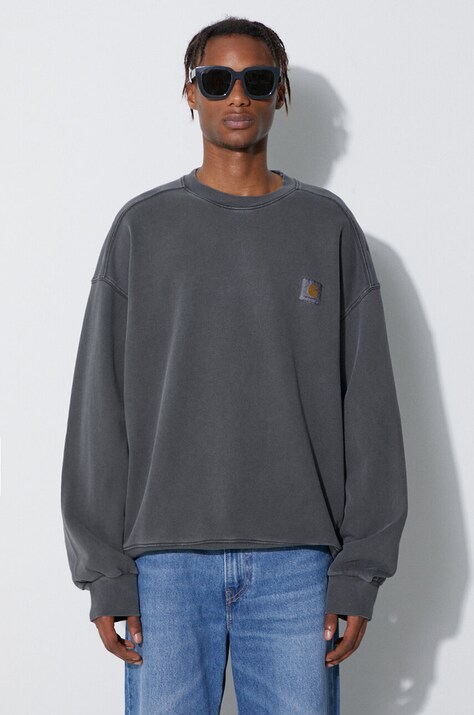 Carhartt WIP cotton sweatshirt men's gray color