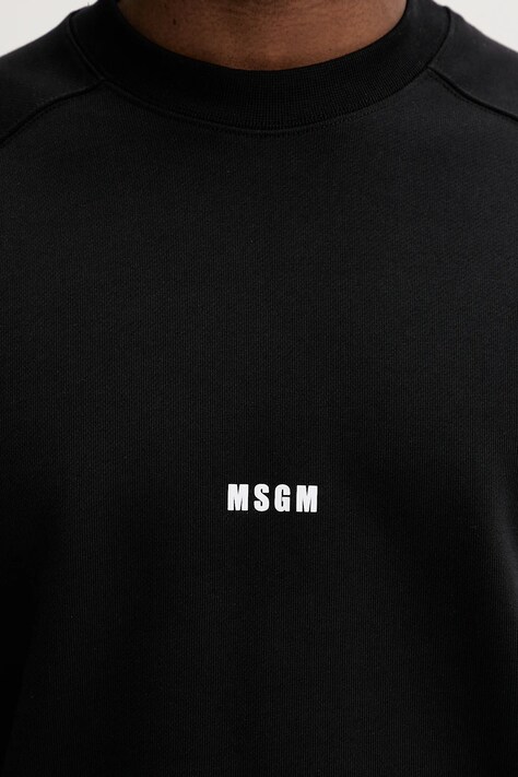 Бавовняна кофта MSGM — AA00-BLM1H5, чорний — фото 5