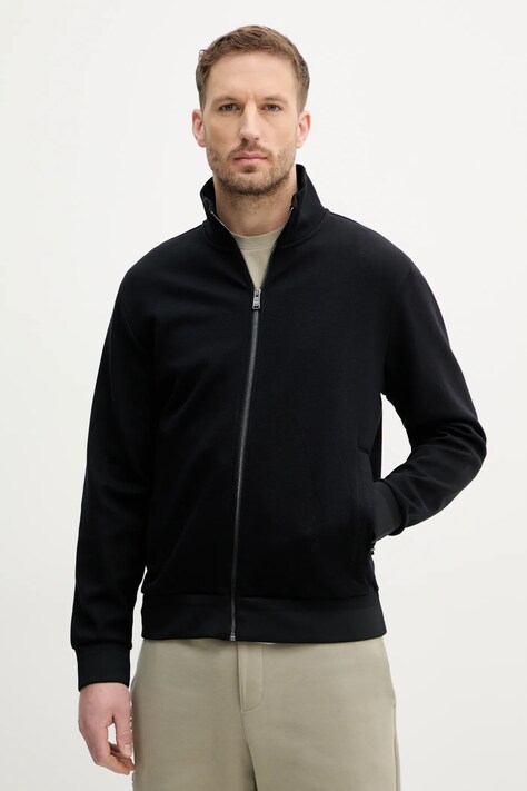 BOSS bluza barbati, culoarea negru, neted, 50532755