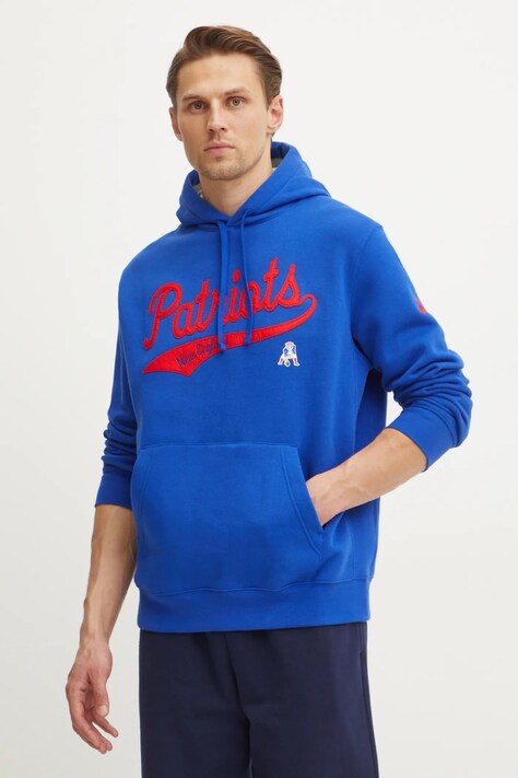 Mikina Nike New England Patriots pánská, fialová barva, s kapucí, s aplikací, 2KDK-067P-8KV-V7Q