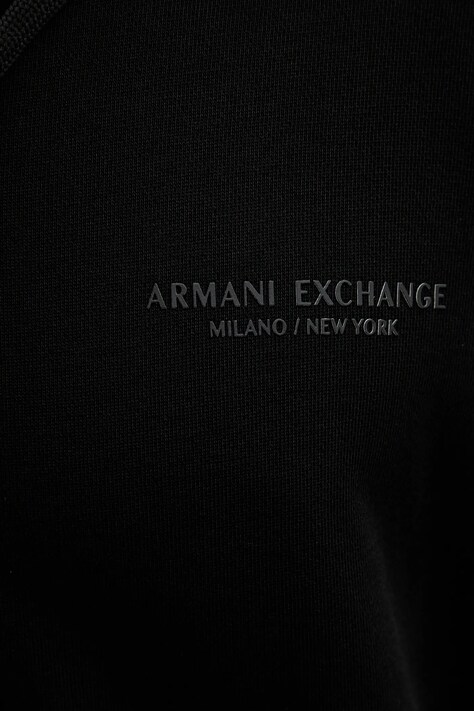 Бавовняна кофта Armani Exchange — AA00-BLM1HM, чорний — фото 5