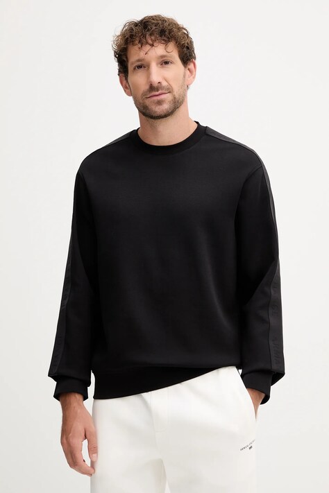 Armani Exchange bluza męska kolor czarny gładka XM001296 AF10818