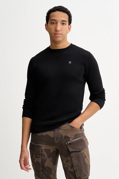 G-Star bluză culoarea negru, uni, D16917-C235