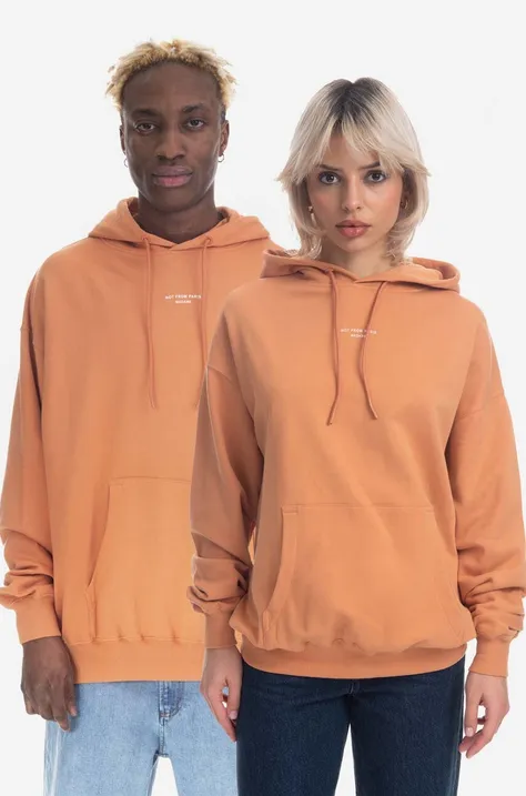 Drôle de Monsieur cotton sweatshirt orange color
