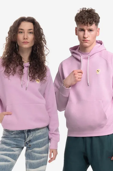 Puma cotton sweatshirt x Palomo pink color