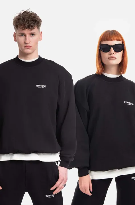 Represent cotton sweatshirt Owners Club black color