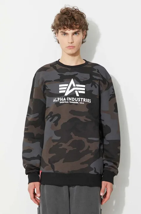 Alpha Industries sweatshirt 178302C black color