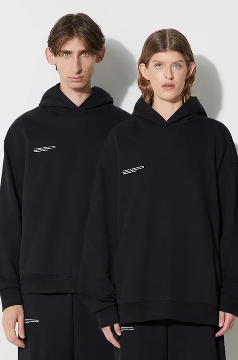 Pangaia cotton sweatshirt black color