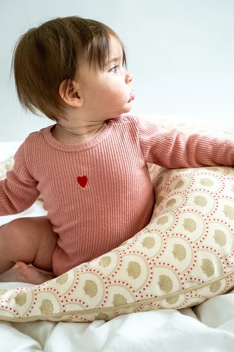 That's mine body niemowlęce bawełniane Signe bodystocking różowe 187118