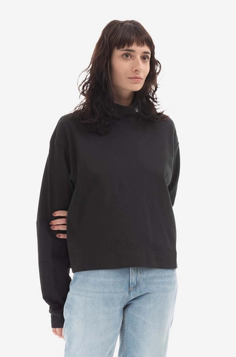 Columbia longsleeve shirt Ballistic Ridge High Neck LS Tee womenﾒs black color