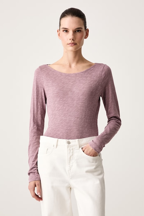Marc O'Polo Longsleeve damski bawełniany różowy 5000009478