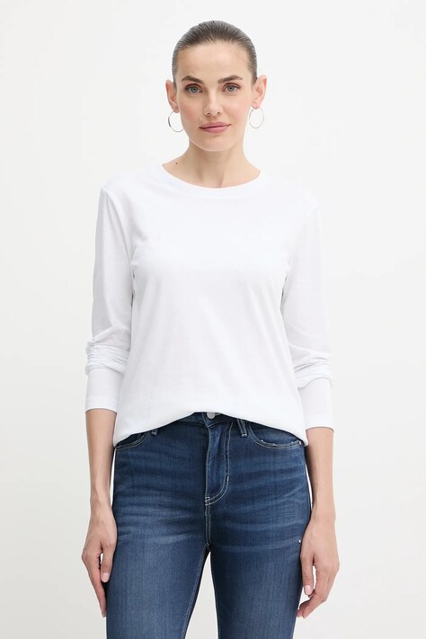 Armani Exchange longsleeve bawełniany kolor biały XW001456 AF10356