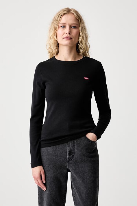 Levi's μακρυμάνικο γυναικείο βαμβακερό ESSENTIAL LS 2-pack λευκό 004AP