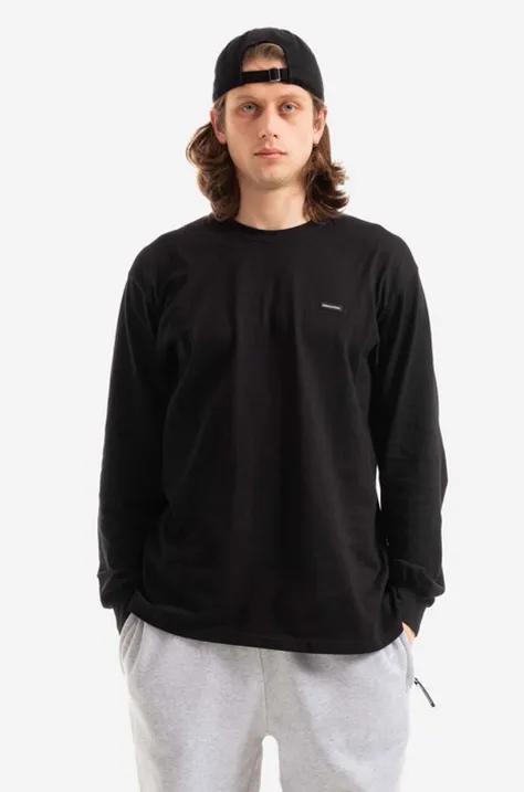 Βαμβακερή μπλούζα με μακριά μανίκια thisisneverthat T.N.T Classic L/S Tee χρώμα: μαύρο