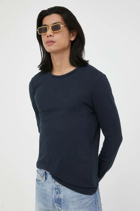 Bavlnené tričko s dlhým rukávom American Vintage