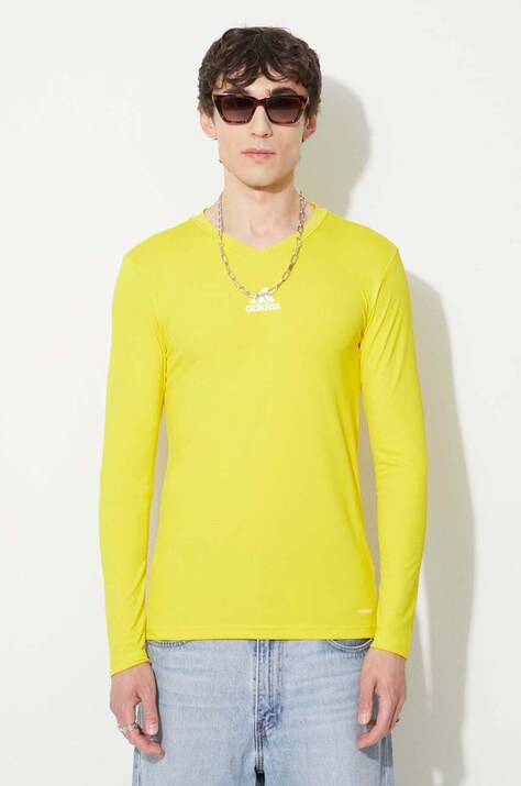 adidas longsleeve Team Base Tee kolor żółty GN7506-ZOLTY