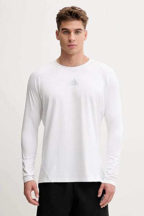 adidas longsleeve ASK SPRT bărbați, culoarea alb, uni CW9487-white
