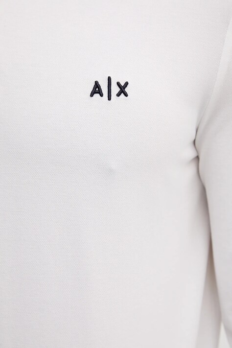 Armani Exchange longsleeve kolor biały gładki XM001288 AF17321