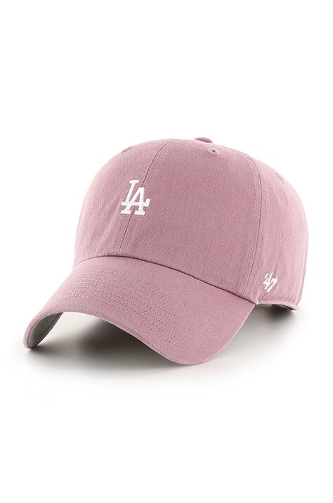 Кепка 47 brand MLB Los Angeles Dodgers цвет розовый с аппликацией