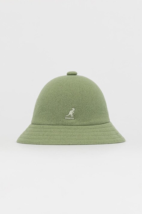 Klobúk Kangol zelená farba, vlnený