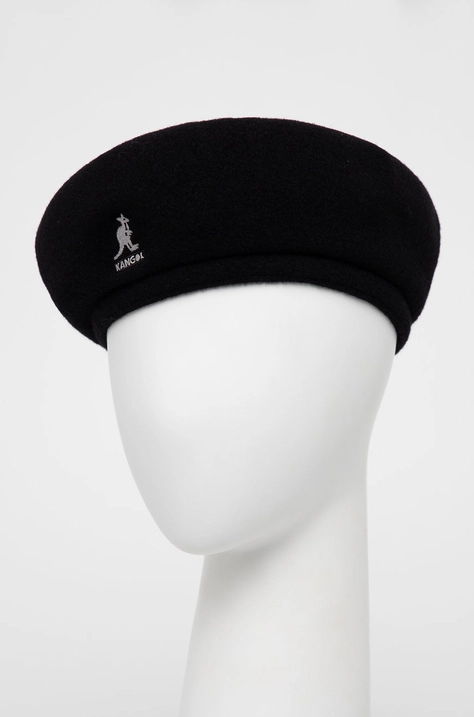 Kangol Beret kolor czarny wełniany K3107ST.BK001-BK001