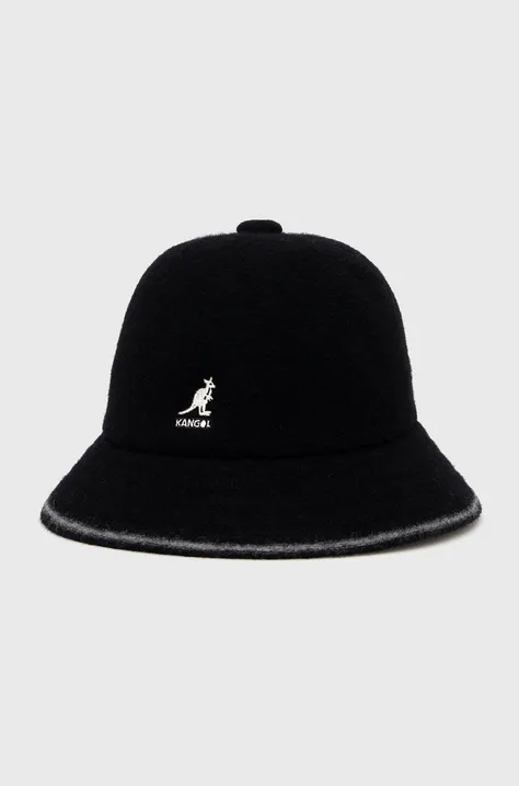 Вовняний капелюх Kangol колір чорний вовна K3181ST.BO013-BO013