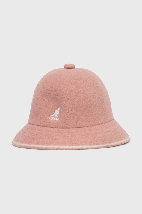Kangol Kapelusz wełniany kolor różowy K3181ST.DR669-DR669