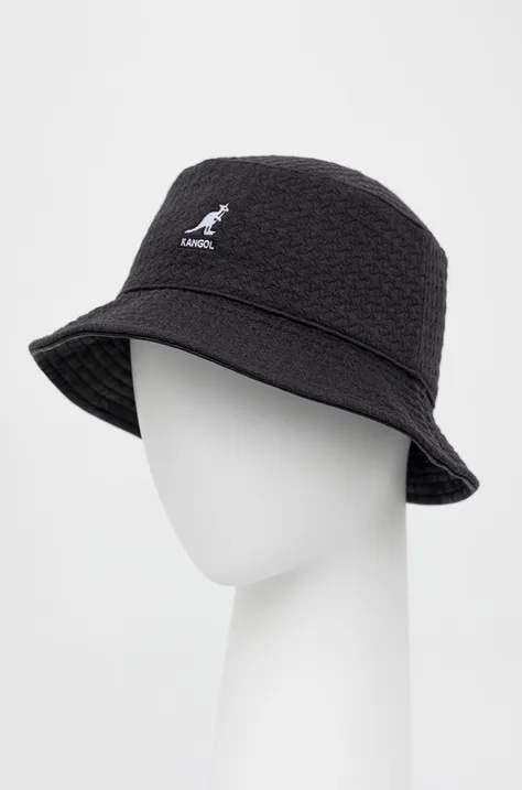 Oboustranný klobouk Kangol černá barva, K5317.BB001-BB001