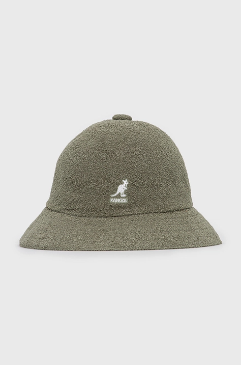 Klobúk Kangol 0397BC.OG349-OG349, zelená farba,