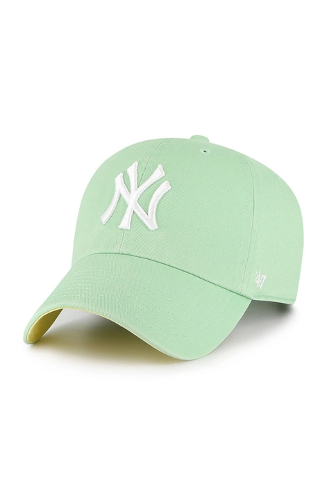 Кепка 47brand Los Angeles Dodgers MLB New York Yankees цвет зелёный с аппликацией