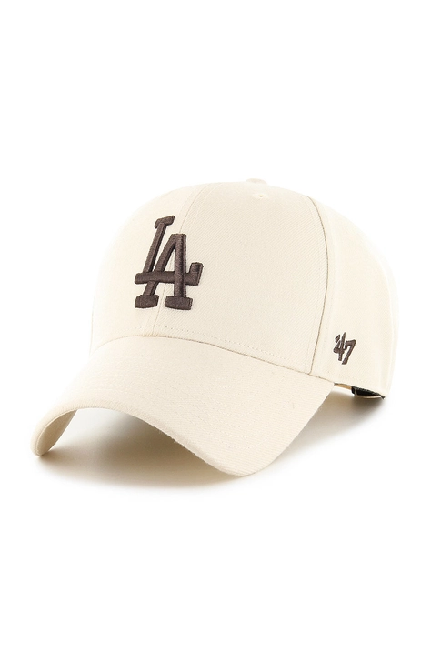 Шапка 47 brand Los Angeles Dodgers MLB в розово с апликация B-MVPSP12WBP-NTG