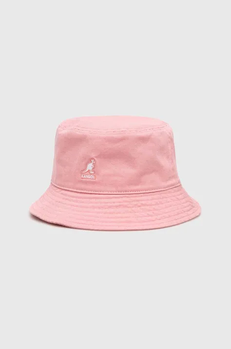 Bombažni klobuk Kangol roza barva