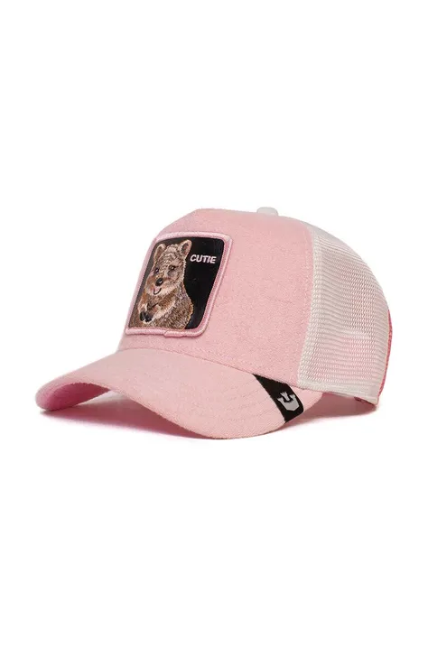 Kapa sa šiltom Goorin Bros Smile More boja: ružičasta, s aplikacijom, 101-0355