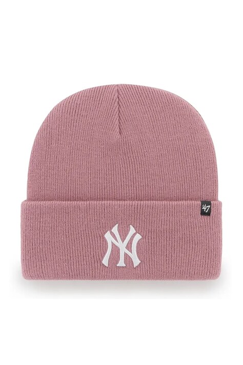 47 brand Σκούφος beanie MLB New York Yankees ροζ B-HYMKR17ACE-QCA