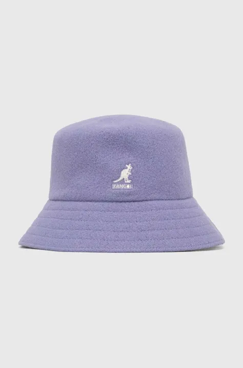 Вовняний капелюх Kangol колір фіолетовий вовна