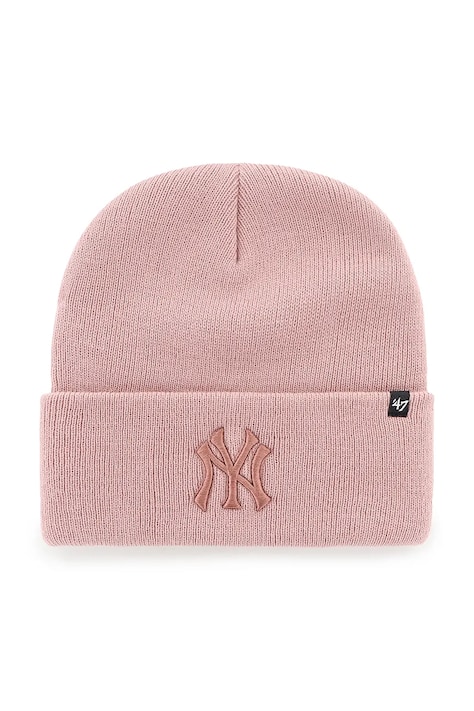 Σκούφος 47 brand MLB New York Yankees χρώμα: ροζ, B-HYMKR17ACE-L0