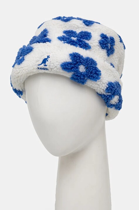 Шапка Kangol FLORAL FLEECE колір білий з товстого трикотажу K5421.WB122
