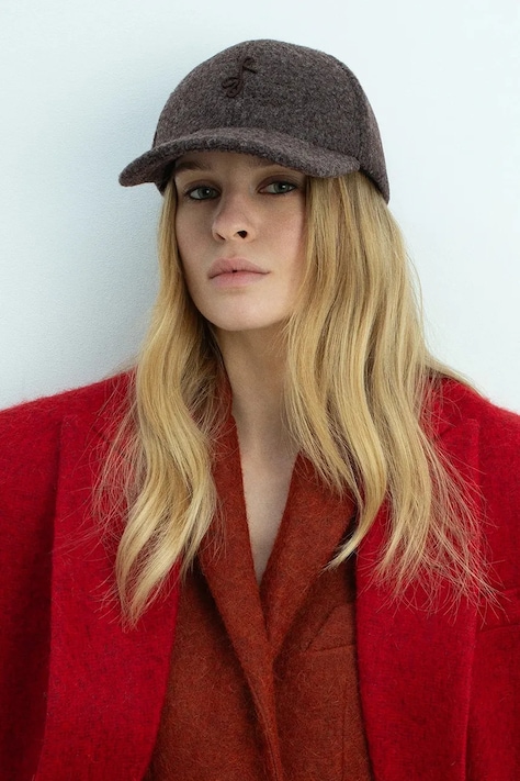 Šiltovka Ruslan Baginskiy hnedá farba, jednofarebná, BSB09-A-PWRB