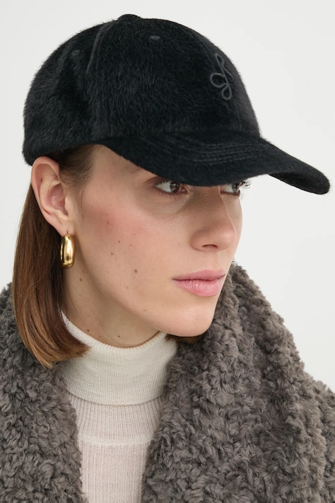 Šiltovka Ruslan Baginskiy čierna farba, jednofarebná, BSB033-P-PWRB-FF