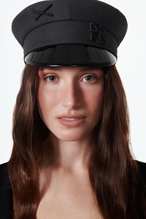 Κασκέτα Ruslan Baginskiy χρώμα: μαύρο, KPC033-LN-WRB