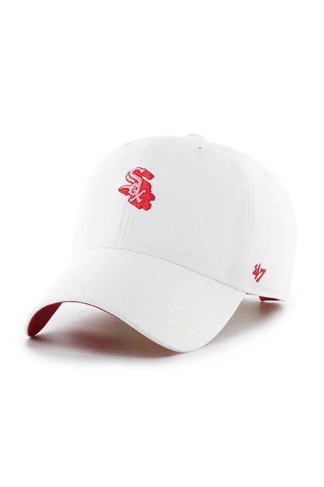 47 brand pamut baseball sapka MLB Chicago White Sox fehér, sima, B-CHPCU06GWS-WH